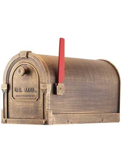 Savannah Curbside Mailbox in Hand Rubbed Bronze.